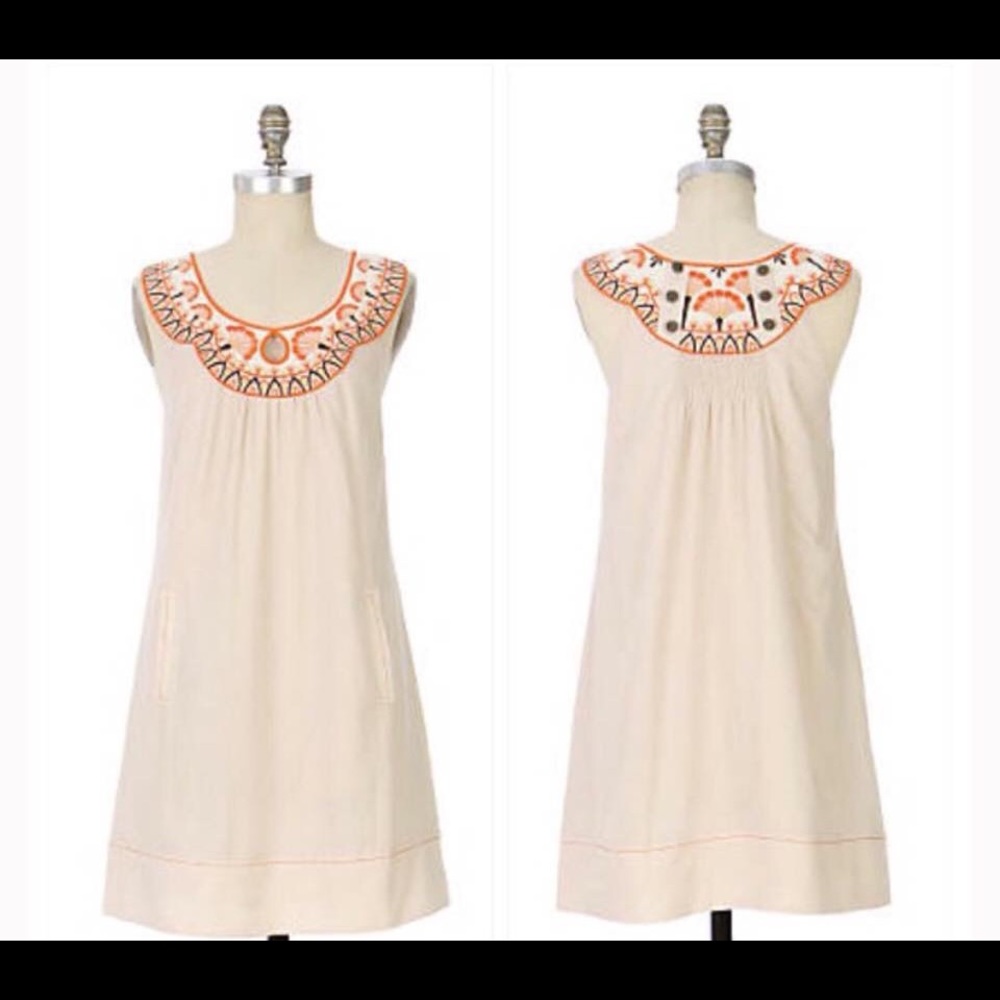 Anthropologie | Floreat Azulejo Dress Size Small